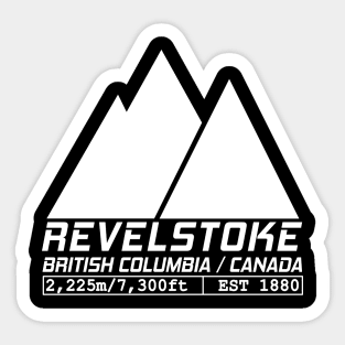 Ski Revelstoke British Columbia Canada Skiing and Snowboarding Sticker